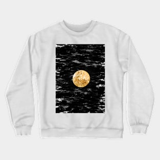 Bright Orange Full Moon Night Sky. For Moon Lovers. Crewneck Sweatshirt